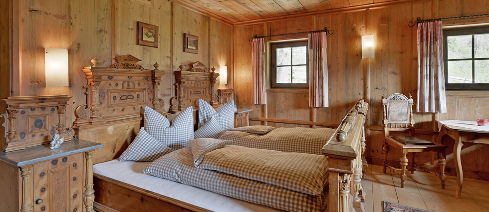 original austrian pine double bedroom